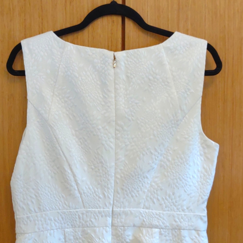 NWOT White "Ivy" Sleeveless Dress SZ 10 By Ellen Tracy - Picture 5 of 11